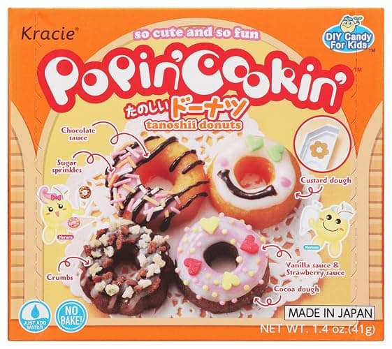 Kracie Popin' Cookin' DIY Candy Donuts Kit, No Bake, 1.4 Ounces (Pack Of 1) - Image 1