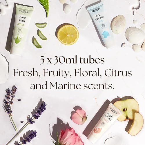 Nurture by Nature Hand Cream Gift Set 5x30ml – With Shea Butter & Glycerin for Dry Hands – 5 Fragrances – Travel Size Hand Moisturiser – Vegan, Cruelty Free – Birthday or Mother’s Day Gift for Her thumbnail 3