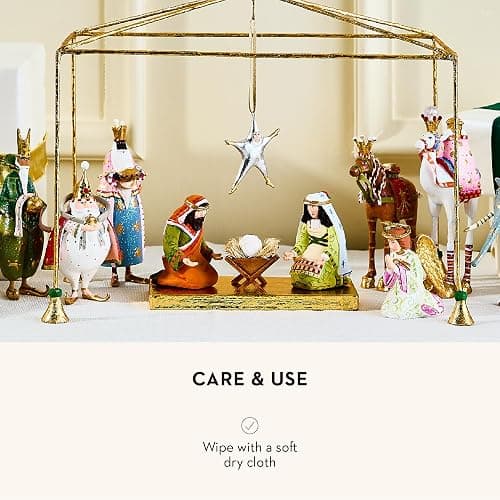 MACKENZIE-CHILDS Patience Brewster Nativity Figurine, Christmas Nativity Home Decor, Praying Angel thumbnail 5