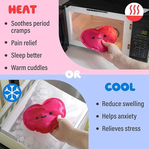 Heatable Scented Cow Plush for Period Cramp Relief & Emotional Support, Microwavable Soft Toy Plushies, Coolable Stuffed Animal for Anxiety, Cute Heating Pad for Pain Relief (Blueberry) thumbnail 3
