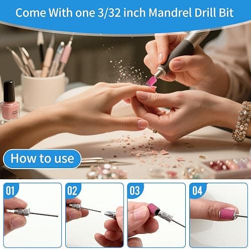 100 Stück Schleifkappen Nagelfräser, Schleifhülsen Nagelfräser, 80/120/180/240 Grid, Nagelfräser Aufsätze, Nagelfräser Bits, Fräser Nägel Aufsätze für Maniküre Pediküre Nagelpflege thumbnail 5