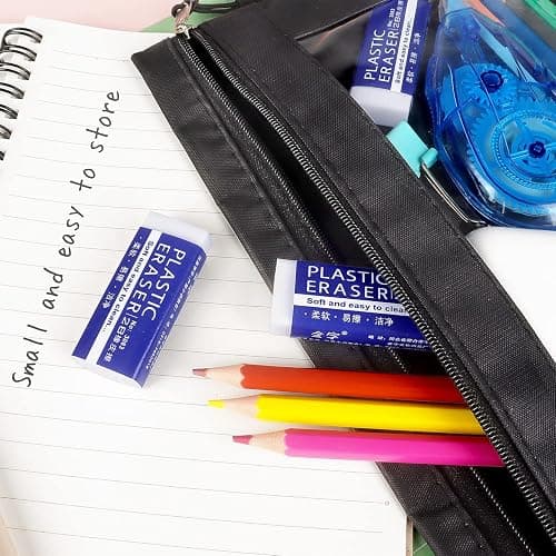 Tamaki Erasers, Large, White, 6 Pack | Erasers for School Office, Art Eraser for Drawing thumbnail 6