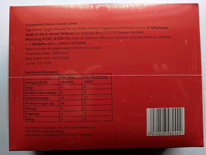 Red & White Candy Canes Box of 12 x 4 Boxes (48 canes), Decoration & Gift Supplies for Christmas thumbnail 2