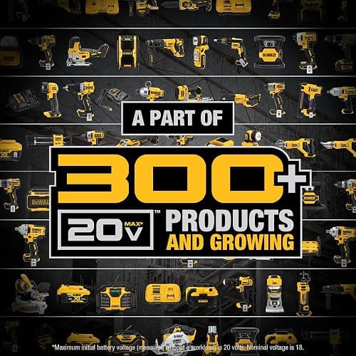 DEWALT 20V MAX Cordless Drill and Impact Driver, Power Tool Combo Kit , Includes 2 Batteries, Charger and Bag (DCK240C2) thumbnail 11