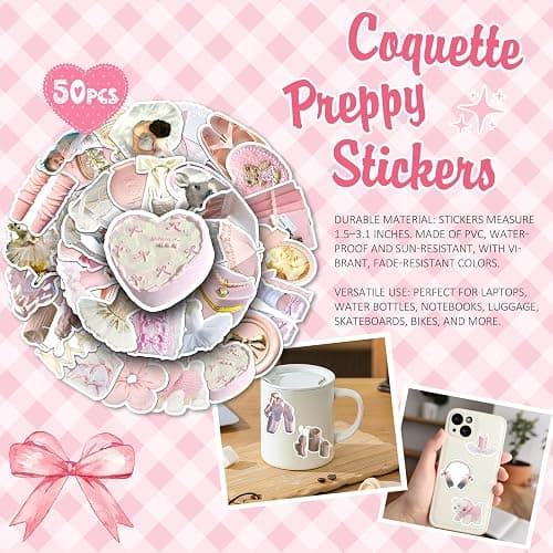 Gifts for Teenage Girls, Teen Girl Gifts Trendy Stuff, Birthday Gifts Preppy Valentines Day Gift for Teen Girls Coquette Cute Set for Girly Tween 12-14 Sweet 16-18 Daughter Sister Niece Friend Pink thumbnail 8