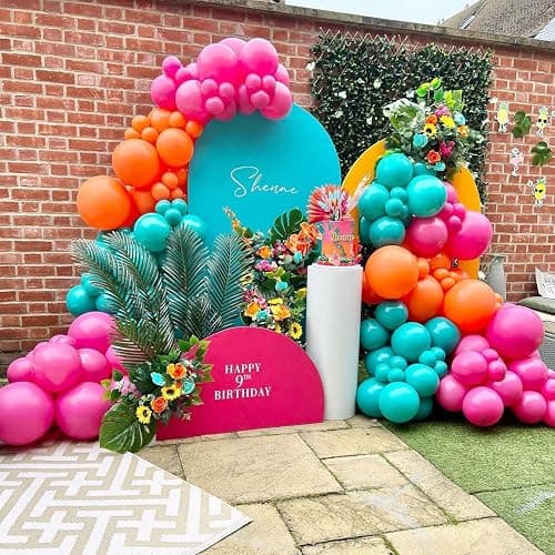 BAUANOOY 100pcs Orange Balloons 12 inch, Orange Latex Balloon with Ribbon for Graduation Fall Tropical Birthday Party Decorations thumbnail 6