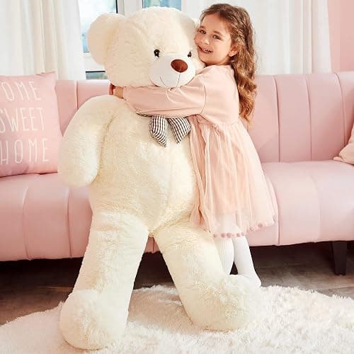 IKASA Giant Teddy Bear Soft Toys Stuffed Animals (120cm, white) thumbnail 4