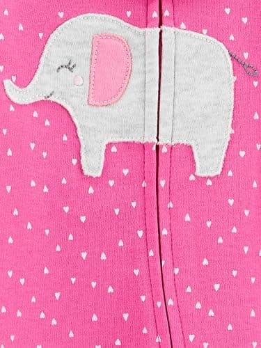 Simple Joys by Carter's Baby Girls' Cotton Footed Sleep and Play, Pack of 2 thumbnail 3
