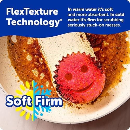 Scrub Daddy Scrub Mommy Sponges - Dish Scrubber + Non-Scratch Cleaning Sponges Kitchen, Bathroom + Multi-Surface Safe - Dual-Sided Dish Sponges for Scrubbing - Online Exclusive (3 Count) thumbnail 3