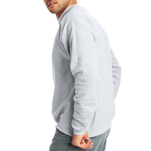 Hanes Men's Sweatshirt, EcoSmart Fleece Crewneck Sweatshirt, Big & Tall Available, 1 or 2-Pack thumbnail 5