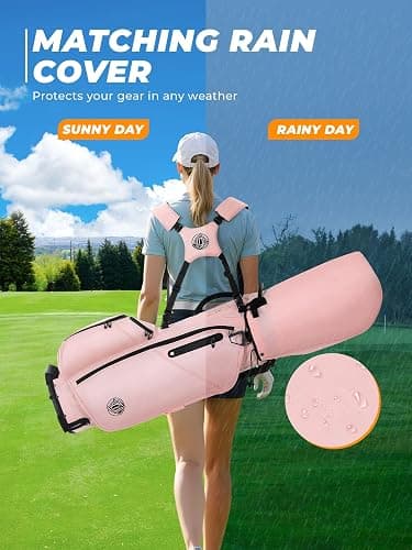 Golf Stand Bag, Lightweight Golf Bags with 7 Way Full-Length Dividers, 900D Weather-Resistant Farbic, Cooler Pockets, Ergonomic Adjustable Strap for Men Women thumbnail 7