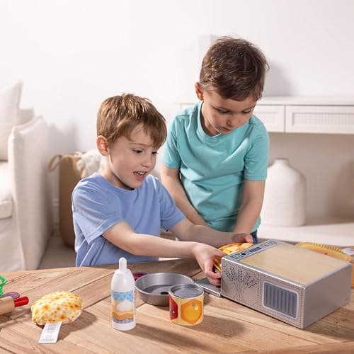 Melissa & Doug Make and Bake Pies Pretend Play Food Set and Wooden Oven with Squishy Dough for Ages 3+ - FSC Certified thumbnail 2