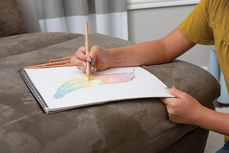 Lyra Waldorf Selection Giant Triangular Colored Pencil, Unlacquered, 6.25 Millimeter Cores, Assorted Colors, 12-Pack (3711121) thumbnail 2