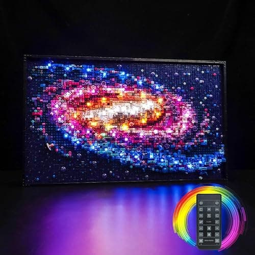 BrickBling LED Lights Compatible with Lego The Milky Way Galaxy, Creative Light Kit Compatible with Lego 31212 (Lights Only, No Model) (RC Version Light) - Image 1