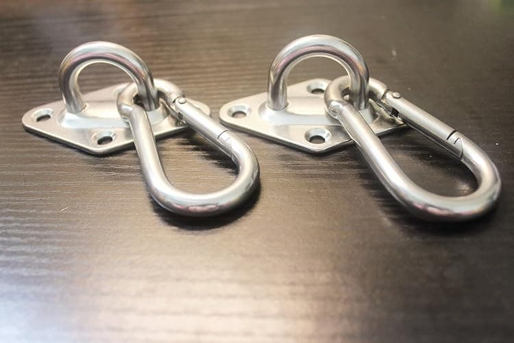 MHMYDZ 1000 lb Capacity Heavy Duty Hammock Hanging kit Ultra Durable Hooks Carabiners for Hammock Stand Hammocks Swing Chair,Multiple Indoor Outdoor Suspension Ceiling Hooks thumbnail 6