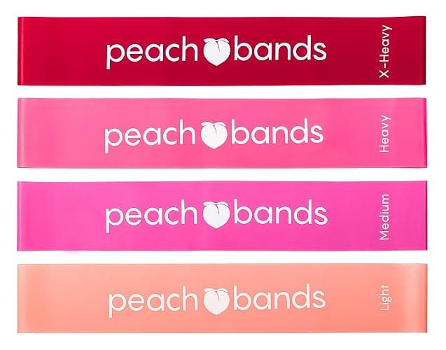 Peach Bands Resistance Bands Set - Exercise Workout Bands for Legs and Butt - Image 1