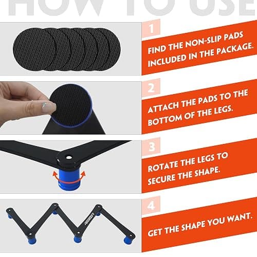 LOSKIA Hockey Training Equipment, Adjustable 5-Section/7-Section Hockey Stick Handling Trainer for Puck Control and Stick Speed, Durable and Portable Hockey Training Aids thumbnail 6