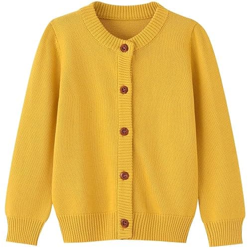 Toddler Knit Cardigan Little Boy Girl Button Up Sweater 18 Months - 12 Years - Image 1