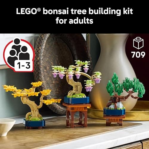 LEGO Botanicals Mini Bonsai Trees Building Set - Artificial Bonsai Tree Building Blocks for Adults, Ages 18+ - DIY Home and Office Decor for Men and Women - Gift for Christmas - 10373 thumbnail 2