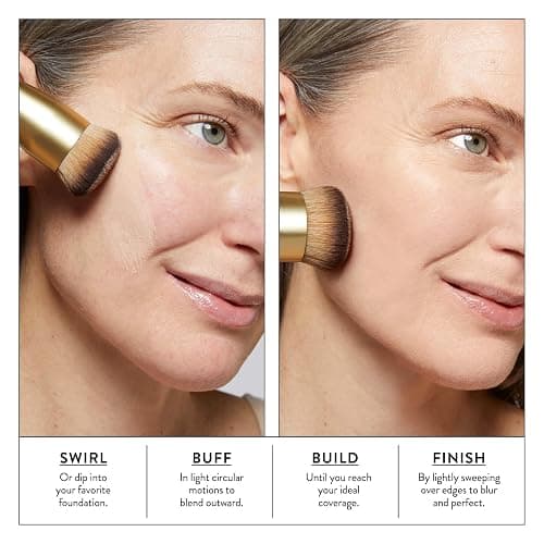 LAURA GELLER NEW YORK Full Coverage Foundation Blending Brush for All Face Makeup & Foundation thumbnail 2