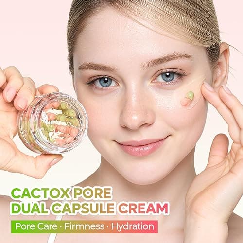 Dr.Melaxin Cactox Pore Dual Capsule Cream – Pore Minimizing Hydrating Face Cream with Cactus Extract, PDRN & Vegan Collagen for Firmness & Skin Repair thumbnail 2