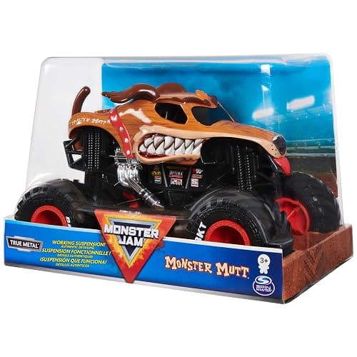 Monster Jam, Official Monster Mutt Monster Truck, Die-Cast Vehicle, 1:24 Scale thumbnail 6