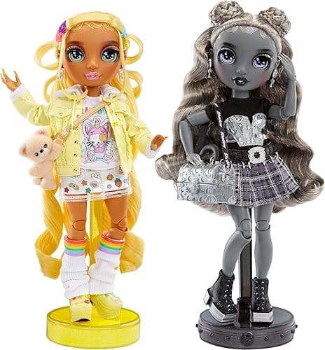 Rainbow High Madison Twins 2-Pack with Mix & Match Outfits - Great Gift for Kids & Collectors, Yellow & Grey thumbnail 5