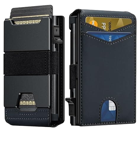 furid Smart Wallet For Men Slim Minimalist: Metal Pop Up Wallet Card Holder - Rfid Blocking Wallet Gift For Male Husband - Image 1