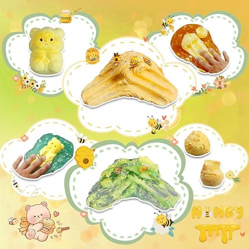 2 Pack Slimes, Slime for Kids Honey & Panda kit, Butter Cloud Slime kit for Girls Ages 8-12,Toys for Girls and Boys,4-10 Year Old Girl Birthday Christmas Party Favors for Kids Goodie Bag Stuffers thumbnail 5