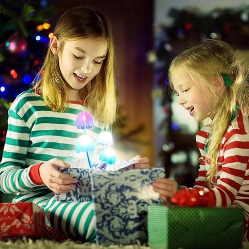 Mushroom Lamp Cute Night Light, Rechargeable Mushroom Decor Small Table Lamps, Dual-Colors Bedside Lights with Dimmable Remote & Timer, Gift for Kids Teen Girls Bedroom, Indoor Living Room Decorations thumbnail 5