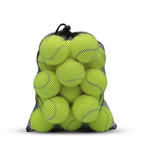 SHYUJAJIE Tennis Balls, 20 Pack Training Tennis Balls,High Elasticity Practice Tennis for Beginner, Exercise Playing Balls for Pet Dog - Image 1