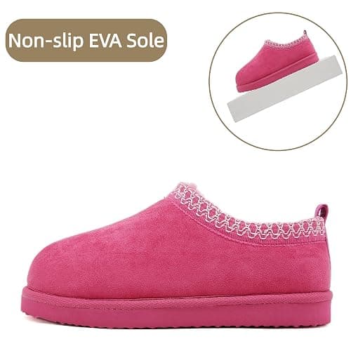 SMajong Women's Slippers Mens Platform Mini Boots Fuzzy House Slipper Fur Fleece Winter Home Shoes Indoor and Outdoor thumbnail 7