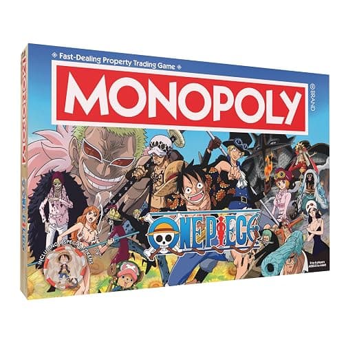 Monopoly: One Piece Edition Board Game | Buy, Sell, Trade with Popular Characters from the Manga & Anime Series | Featuring 9 Miniature Tokens | Officially Licensed Merchandise and Collectible - Image 1