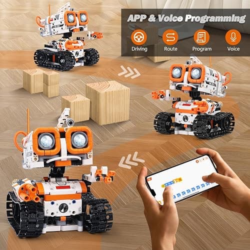 Kyanio STEM Robotics Kits for Kids Ages 8-12 8-14 Year Old, 3 in 1 Remote/APP Control & Programming Robot Building Set, Toy Coding Science Projects, Birthday Gift Ideas for 8 9 10 11 12+ Boys & Girls thumbnail 4