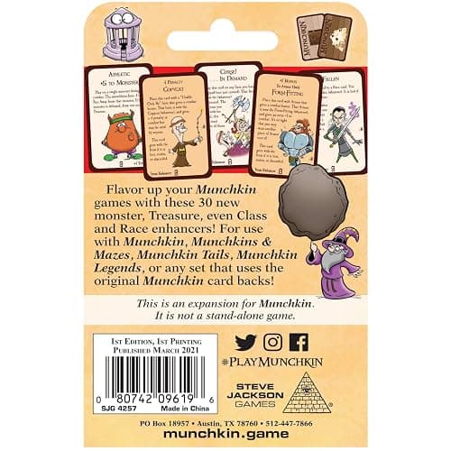 Steve Jackson Games Munchkin Enhancers Card Game (Mini-Expansion) | 30 Cards | Adult, Kids, & Family Game | Fantasy Adventure Roleplaying Game | Ages 10+ | 3-6 Players | Avg Play Time 120 Min | from thumbnail 2