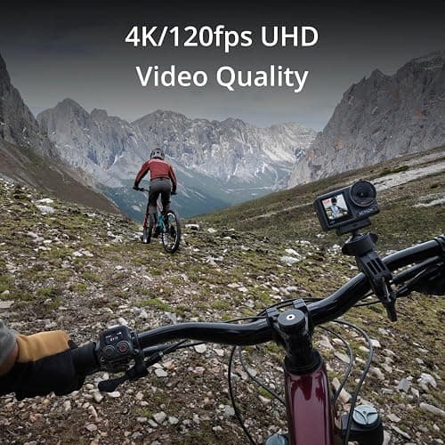 DJI Osmo Action 4 Essential Combo, Action Camera 4K/120fps with a 1/1.3-Inch Sensor, Stunning Low-Light Imaging Underwater Camera, 10-bit & D-Log M Color Performance Vlogging Camera, 1770mAh Battery thumbnail 5