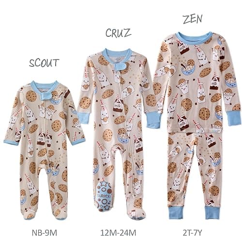 Butterblu Baby Boys' Scout Sleep & Play 100% Organic Cotton Footed Zip Front Sleeper Pajamas for Baby Boys thumbnail 6