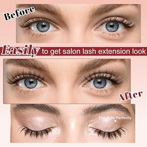 Higu clace Magnetic-Eyelashes, Soft Reusable Magnetic Eyelashes with Applicator No Glue Needed Brown Manga Lashes Comfortable for Makeup Can Cosplay(GD-Soft-RC-D) thumbnail 4