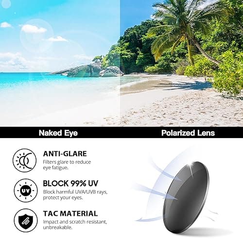 HASFOX Cat Eye Folding Sunglasses for Women Men, Trendy Stylish Polarized UV Protection Foldable Sun Glasses with Case - Cat Eye - Grey thumbnail 7