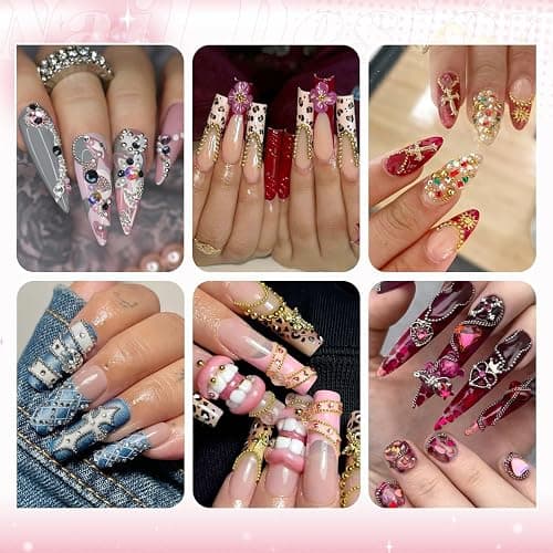 1-3MM Mini Small Nail Beads Metal Caviar Beads Silver Gold Nail Charms and Gems Ball, Nail Balls for Nail Art Accessories Supplies Gold Rhinestones for Women Manicure - 13 Small Silver and Gold Nail Beads thumbnail 5
