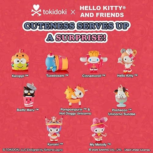 tokidoki™ - Hello Kitty® and Friends Fast Food Blind Box - 1 Pack of Cute Mystery Mini Collectibles - Collectible Art for Girls, Valentine's & Birthday Gifts - 2.75 Inches thumbnail 3