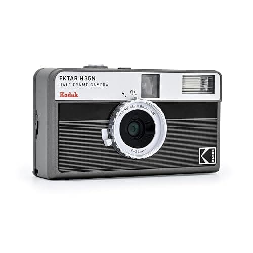 Kodak EKTAR H35N Half Frame Film Camera Bundle with Kodak Ultramax 400/24EXP 35mm Roll Film (Striped Black) thumbnail 4