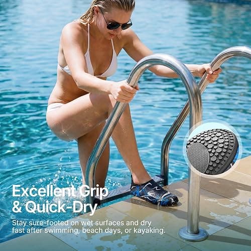 Water Shoes for Women Men Quick-Dry Aqua Socks Swim Beach Outfits Barefoot | Yoga Exercise Wear Sport Accessories Pool Camping Must Haves River Hiking Youth Adult thumbnail 5