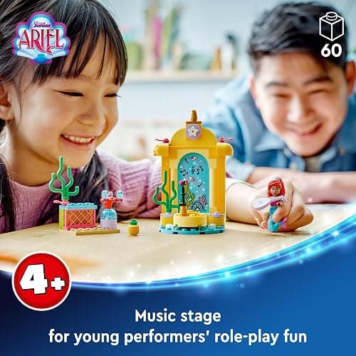 LEGO Disney Princess Ariel’s Music Stage, Ariel Toy with 2 Iconic Characters, Buildable Disney Princess Toy for Kids, Fun Disney Gift Idea for TV Show Fans, Girls and Boys Ages 4 and Up, 43235 thumbnail 2