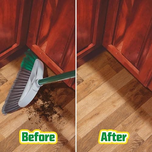 Libman FlexTech Broom with Dustpan Combo Set for Sweeping Indoor and Outdoor Floors, Pet, Dog Hair Broom, 55” Precision Angle Broom, 3 Piece Handle, 11" Wide, 10.25" Wide Dust Pan thumbnail 5