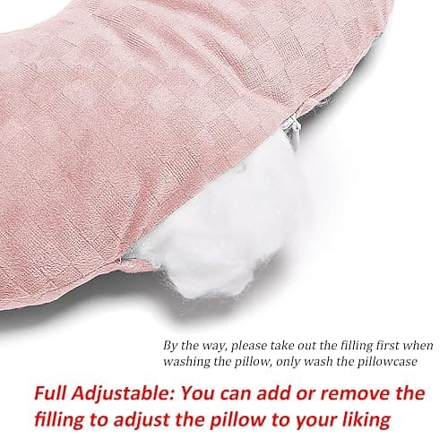 Wuronsa Ear Piercing Pillow with Hole for Cartilage Piercings, CNH Support | Adjustable cotton pillow designed for side sleepers, fresh piercings, sensitive ears and pressure reduction while sleeping thumbnail 6