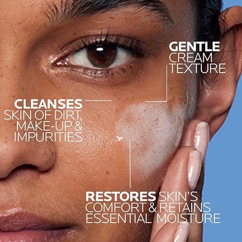 La Roche-Posay Toleriane Hydrating Gentle Face Cleanser, Hydrating Facial Cleanser With Niacinamide + Ceramides, Daily Face Wash For Dry Skin To Normal Skin, Sensitive Skin Tested, Fragrance Free thumbnail 3