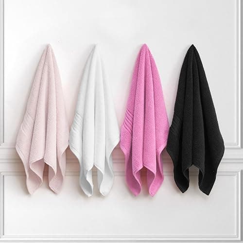 Juicy Couture Alyssa Luxurious 6 Piece Bath Towel Set - (2) Bath Towels, (2) Hand Towels, and (2) Washcloths - Black Premium Bathroom Towel Set thumbnail 6