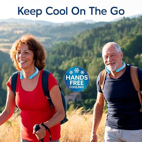 Arctic Air Neck Chill, Neck Cooling Tube, Hands Free Cooling, Quick Freeze Gel, Wearable Body Coolers for Hot Weather, Reusable, Adjustable Fit, 3 Pack thumbnail 7