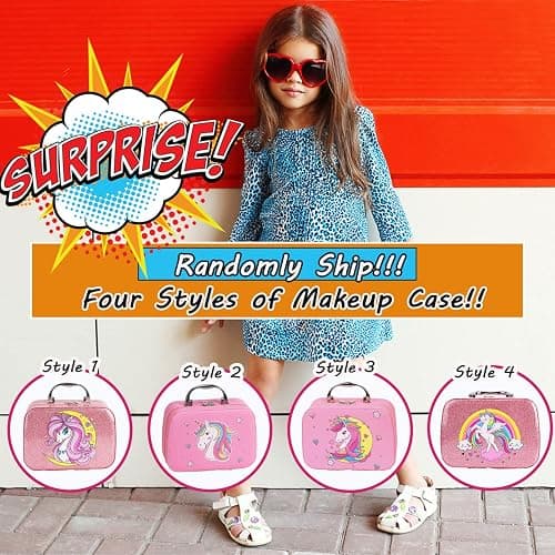 For Ideahome Kids Washable Makeup Girl Toys - Real Make Up Set, Little Girls Makeup Kit for Toddler Kid Children Princess, Christmas Birthday Gift Toys for Girl 4 5 6 7 8 9 10 Year Old thumbnail 3
